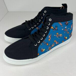 Space Jam Mens 151473 Blue A New Legacy Canvas High Top Size 10 Sneakers